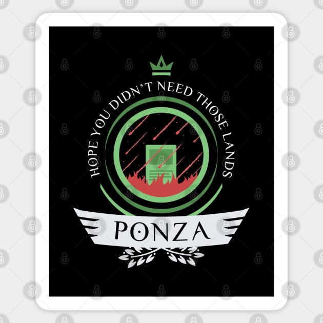 Magic the Gathering - Ponza Life Sticker by epicupgrades